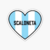 Sticker Corazón de la escaloneta con la bandera argentina