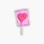 Sticker Transparente Lollipop de corazon. #475  •Material: Vinilo Transparente.   ¡Resistentes al agua y no se decoloran con el sol!  Sticker Transparente - Solo para superficies claras. 