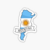 Mapa de argentina con la bandera #236 - comprar online