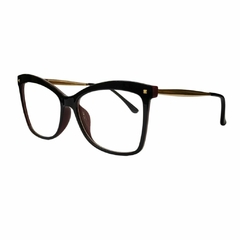Óculos de grau oculos-quadrado-preto-vermelho-dourado - comprar online
