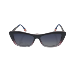 Óculos Clip-on Gatinho Azul e Rose com Detalhe de Sapato na Aste na internet