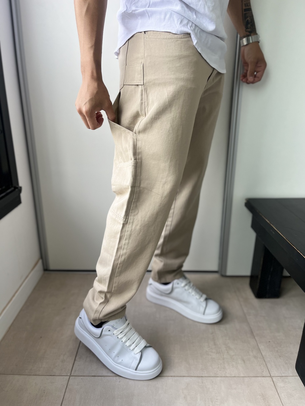 Jean Mom Beige Carpintero Comprar en Vasilia