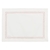 Rectangular Waterproof Placemat Off White with Rose