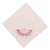 Light Pink Napkin with Pink Butterfly embroidery