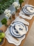 Sardenha Waterproof Placemat Off White with Blue - buy online