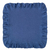 Calm Blue Ruffled Linen Napkin