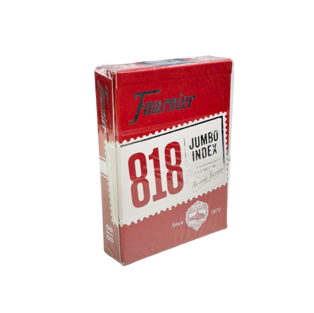 Fournier Poker 818 Jumbo Index Premium Cards Red 