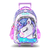 MOCHILA FOOTY BRILLO UNICORNIO 18" CARRO CON LUZ (2 COLORES) - Librería y Juguetería D´Alessandro