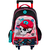 MOCHILA FOOTY - SKULL ROJO CON LUCES - 18" CARRO