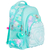 MOCHILA FOOTY - SUPER HEART CELESTE CON LUZ - 18" ESPALDA