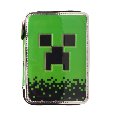 CARTUCHERA CRESKO MINECRAFT PVC 1 PISO (INCLUYE UTILES)