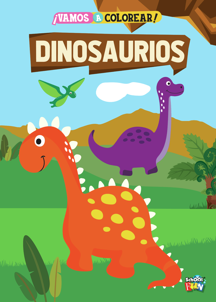 Dinosaurios para Colorear: Libro para Colorear para Niños con 50