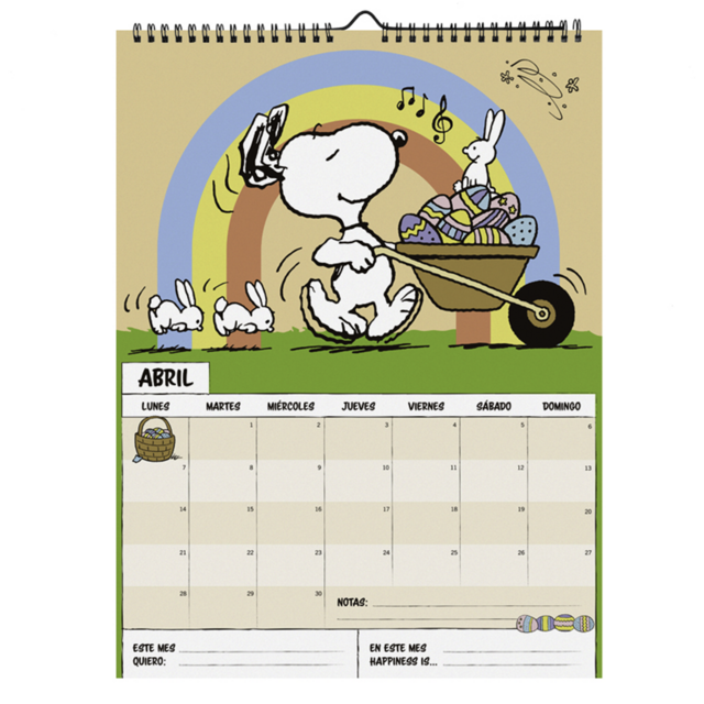 CALENDARIO MOOVING 2025 SNOOPY