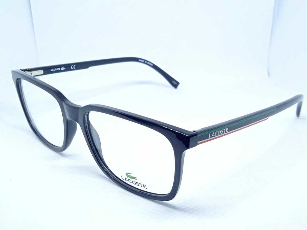 Óculos de Grau Masculino Lacoste Preto Acetato
