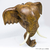 Escultura Decorativa Artesanal de Parede Cabeça de Elefante Marrom