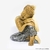 Escultura Decorativa Artesanal de Madeira Buda Relax - comprar online