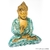 Escultura Decorativa Artesanal de Madeira Buda Okey 25cm - comprar online