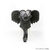 Escultura Decorativa Artesanal de Parede Cabeça de Elefante Preta