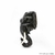 Escultura Decorativa Artesanal de Parede Cabeça de Elefante Preta na internet