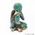 Adorno Decorativo Artesanal de Bronze Maciço Buda em Repouso VERDE - comprar online