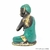 Adorno Decorativo Artesanal de Bronze Maciço Buda em Repouso VERDE - APSARA