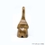 Escultura Decorativa Artesanal de Madeira Elefante 18cm - APSARA