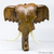 Escultura Decorativa Artesanal de Parede Cabeça de Elefante Marrom - APSARA