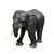 Escultura Decorativa Artesanal de Madeira Elefante Negro 57cm