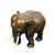 Escultura Decorativa Artesanal de Madeira Elefante Marrom 57cm - APSARA