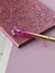 Libreta Glitter Rosa + Lapicera Diamante Rosa - comprar online