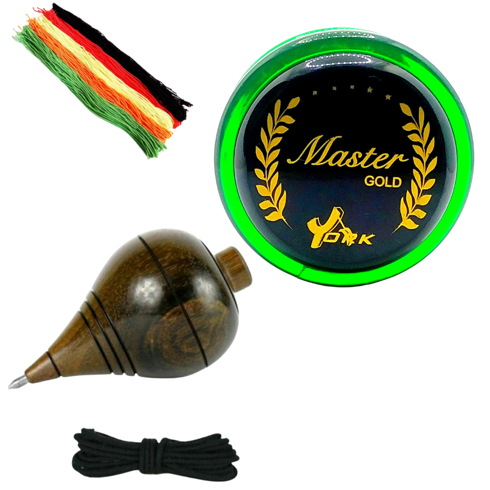 Kit 3 Pião de Madeira