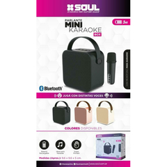 SOUL PARLANTE BT MINI KARAOKE BOX NEGRO en internet