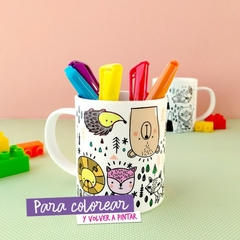 Taza plástica para colorear