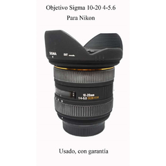 Lente SIGMA 10-20 4-5.6 DC HSM Nikon