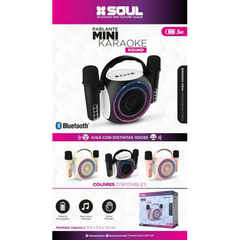 SOUL PARLANTE BT MINI KARAOKE ROUND BLANCO - comprar online