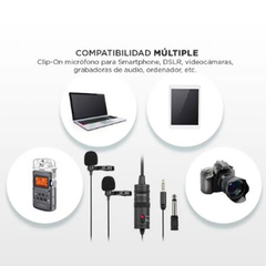 MICROFONO GADNIC LAVALIER MICRO-CRAVATE OMNIDIRECCIONAL - comprar online