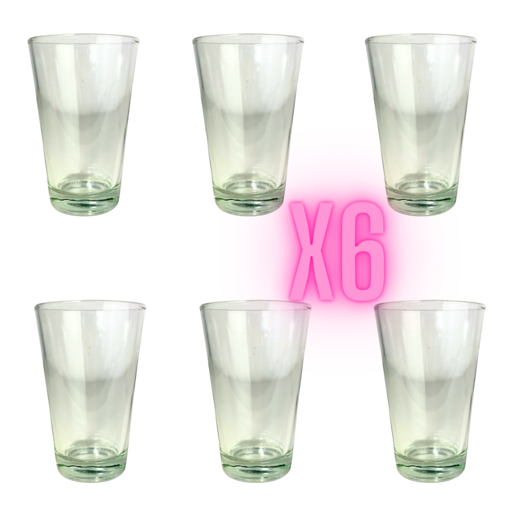 Set x6 Vasos de vidrio