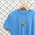 Camiseta Stranger ''Bye'' Azul Bebê - comprar online