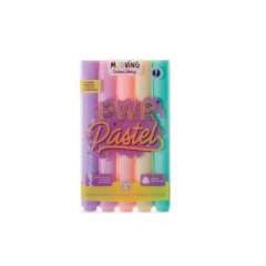 Resaltadores Mooving Power Pastel x 5 colores