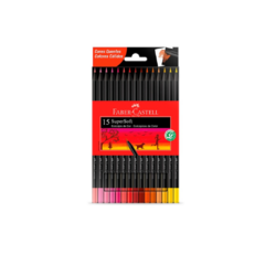 Lápices de colores Faber Castell Super Soft x 15 tonos cálidos