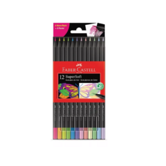 Lápices de colores Faber Castell super Soft ( 6 neón + 6 pastel)