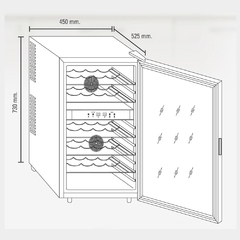 CAVA PARA 24 BOTELLAS ULTRACOMB CV-6024D - comprar online