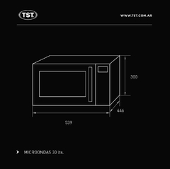 MICROONDAS 30Lts TST - tienda online