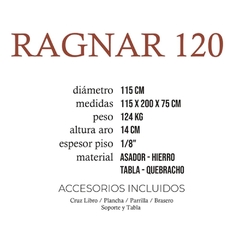 RAGNAR 120 - ASADOR FUEGOS JL en internet