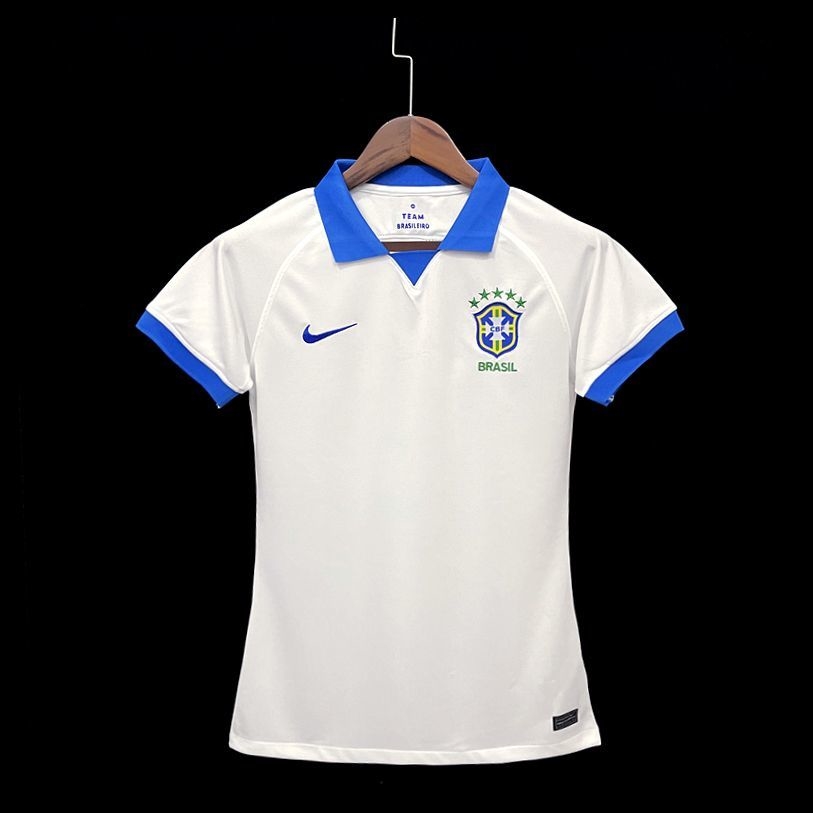 Camisa Feminina Brasil Azul 20/21 Camiseta Seleção Brasil Feminina