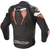 Jaqueta de Couro Alpinestars Atem V4 Preto/Cinza/Vermelho Fluor - comprar online