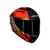 Capacete Axxis Draken Vector Fosco Preto, Vermelho e Dourado - comprar online