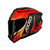 Capacete Axxis Draken Vector Fosco Preto, Vermelho e Dourado