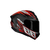 Imagem do Capacete Axxis Draken Racer Fosco Preto/Vermelho/Cinza