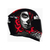 Imagem do Capacete Axxis Eagle Lady Catrina Preto e Vermelho